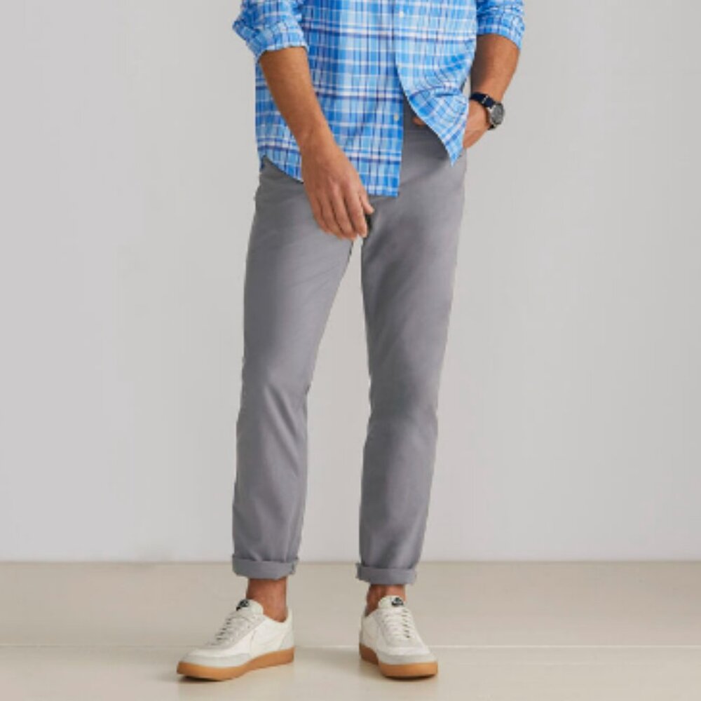 32x32 Vineyard Vines On the Go Pants Performance 5 pocket Gray